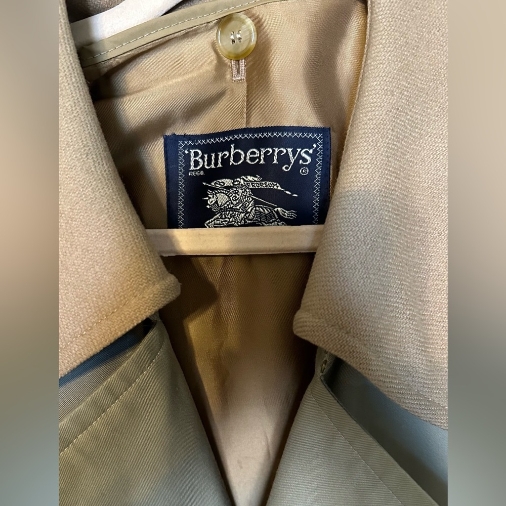 Vintage Burberry Check Trench Coat, L